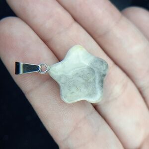 Crazy Lace Agate Star Pendant